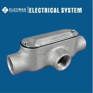 Explosion Proof Galvanized IMC Rigid Form 5 Conduit Bodies 1/2" - 4" T Type