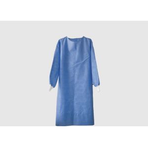 China Long Sleeves Disposable Surgical Gown SMS Material High Durability Round Neck Design on sale