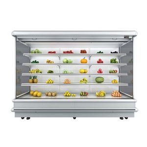 2m Supermarket Fruits Showcase Multideck Open Chiller With Copeland Compressor