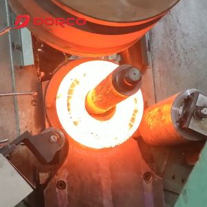 Efficient Automation Vertical Ring Rolling Machine Reliable with Strong Rigidity