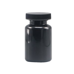 90mL PET Round Shape Plastic Bottle for Medicine Solid Tablet Capsule Storage Solution