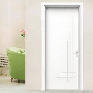 Customization Solid Wood Panel Door , WPC Flush Interior Patio Doors