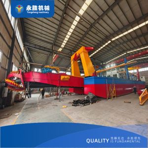 Yongsheng 12 inch cutter suction dredger for river sand extraction, gold and