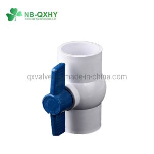 2 Inch White PVC Compact Ball Valve with ANSI Standard Low Temperature Compatibility