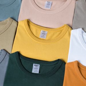 Loose Fit 300g Seamless Blank T Shirts Heavy Casual Style