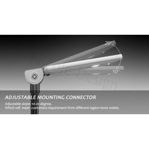 motion sensor all in one solar street light, material AL, all in one intergated