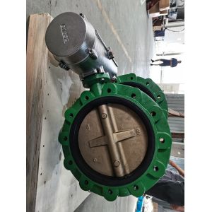 SS316 Pneumatic Butterfly Valve Air Operated For Marine SS Air actuator Actuated