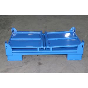 Q235 Material Foldable Pallet Container Metal Cage Box 1200kg Static Weight