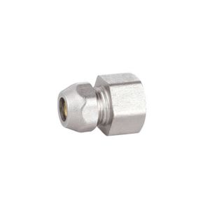 Brass Fitting BF4008 10x1/2M ,10X1/2F  with Nickel