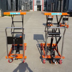 800KG Small Double Scissor Lifting Platform Manual Lifting Table with Low Price