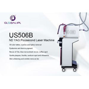 1064 532nm Pico Second Laser Tattoo Removal Machine With Four Treatment Heads
