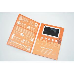 4.3 Inch Professional Lcd Video Brochure Card For Opening Ceremonies , Company