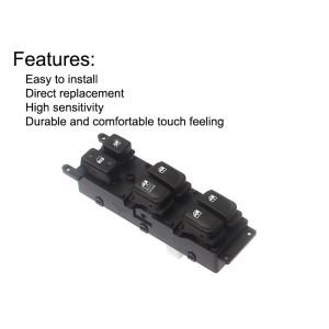 High Sensitivity Driver Side Power Window Switch Front Left Green Light