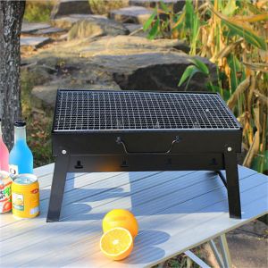High Quality Easy carry portable garden Tabletop charcoal bbq grill for 3 people