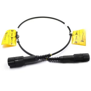 Buy cheap Two Cores Armored Fiber Optical Patch Cord Single / Multi Mode Type from wholesalers