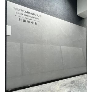 900x1800mm Polished Glazed Porcelain Tile Grey Scratch-Resistant