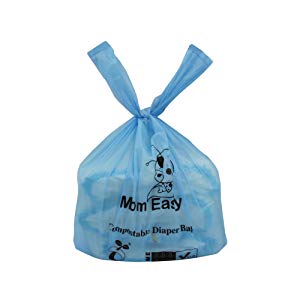Easy-Tie Baby Disposable Diaper Sacks Bags,100% Biodegradable Diaper Bags with Baby Powder Scent, bagplastics, bagease
