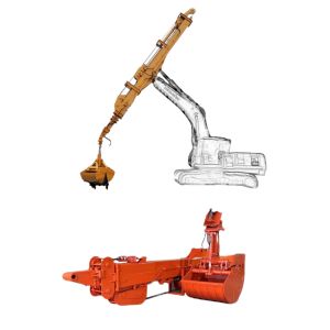 Three Section Excavator Telescopic Boom Arm For Heavy Machinery Deep Excavation