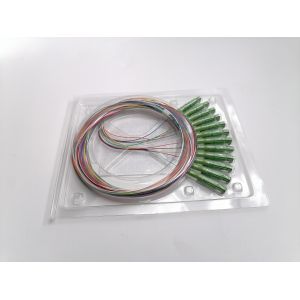 OS2 9/125um 12 Core OM4 1.5m Length Optical Fiber Pigtail