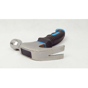 8OZ Mini Claw hammer with polishing surface and colored rubber handle
