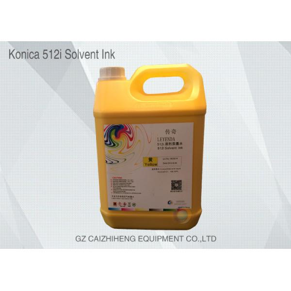 Vivid CMYK Solvent Printing Ink Konica KM 512i 30 PL No Clogged Nozzles