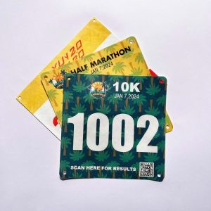 Customized Full Color LOGO Waterproof Tyvek Bib Numbers Training Bib Numbers