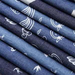 Spring Summer Fabrics Cotton Washed Imitation Denim 32s 200gsm 150cm