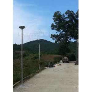 30W Smart UFO all in one integrated solar LED street light, 360 degree lighting