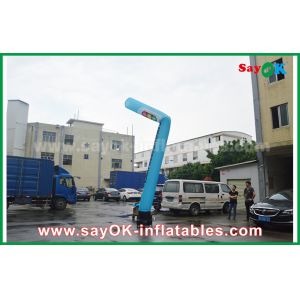 Inflatable Waving Man 3-5mH Blue AIr Dancer With Logo And Company Name For