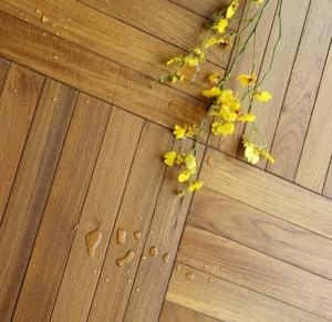 China Strong water resistant solid burma teak wood flooring on sale
