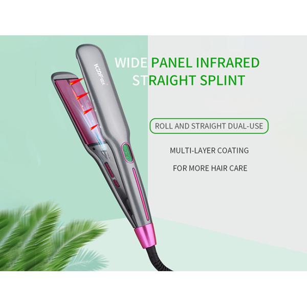 Portable 220V Ionic Infrared Flat Iron , Multiscene Fast Heating Hair Straightener