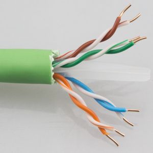 Cheap PE Insulation Bare Copper Al Foil 23AWG Cat6A Ftp Cable for sale