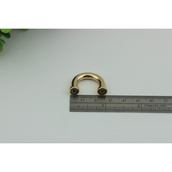 Multi-size 9 mm / 13 mm gunmetal color zinc alloy metal bag fitting arch bridge for leather straps