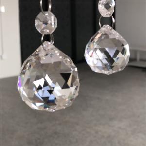 China 30-40mm Faceted Cut Clear Glass Crystal Ball Prism Pendant Hotel Decoration Beautiful Crystal Accessories on sale