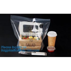 fast food bags, Clear Resealable Resealable Bakery Cookie Candy Poly Cellophane