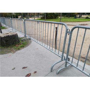 Bridge Shaped Foot 2.5m Crowd Control Fencing For Road Security