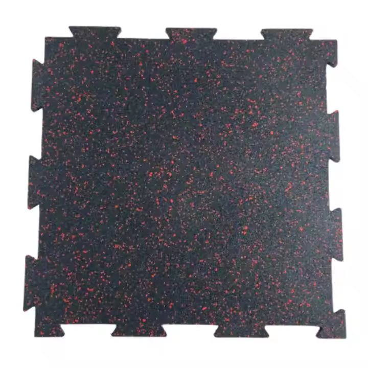 Shock Absorbing Noise Reducing Interlocking Flooring Tiles For Weight Rooms &
