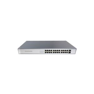 24 Port POE Power Over Ethernet Gigabit Switch Connecting With Devices