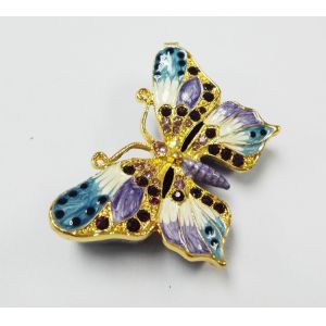 Pewter wholesale Butterfly shape custom metal jewelry box