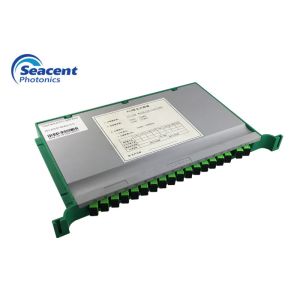 Cheap Fiber Optic Tray Type PLC Splitter Tray Type 2x16 0.9mm Compact Design for sale