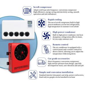 Factory Sell Electric Scroll Compressor Cooling 12V Parking Split Air Conditione