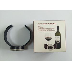 RoHS Certified Stainless Steel Wine Thermometer With Large LCD Display