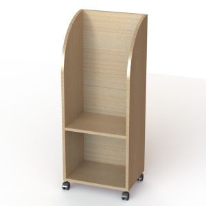 KD Construction MDF Literature Display Stand Wooden Maple