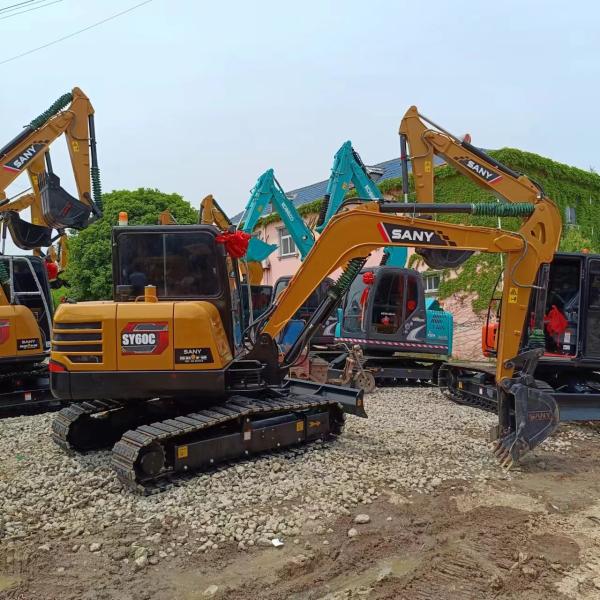 Sany SY60C excavator with excellent working performance and 0-2000 working hours
