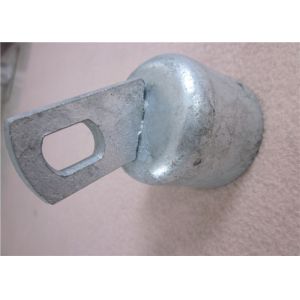 Smooth 1-3/8" Chain Link Fence Rail End / Chain Link Fence Fittings Easy Install