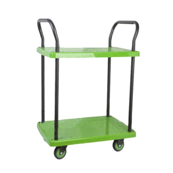 Quality 1000mm High No Guardrail Double Handrail multi tier kitchen trolley SIlENT TPR Material wholesale