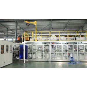 China 500pcs /min M - XXL Diaper Manufacturing Plant With Stacker on sale