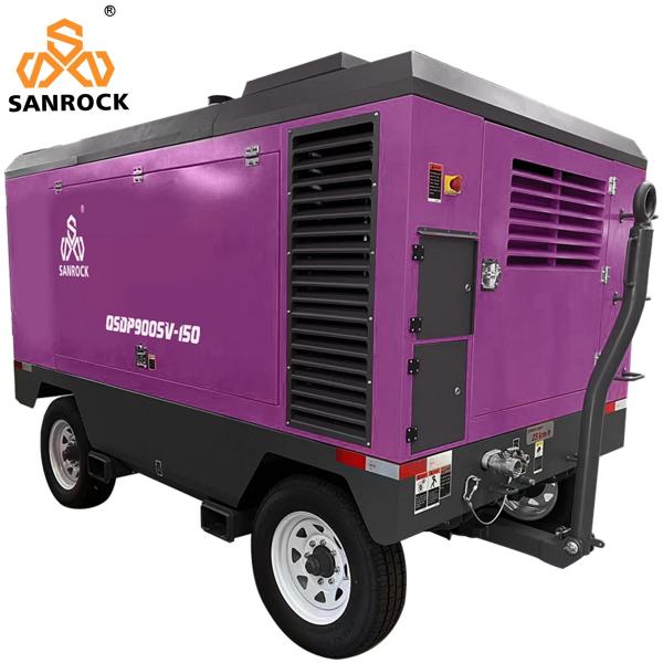 Diesel Driven Screw Air Compressor High Pressure Portable Mining Screw Air