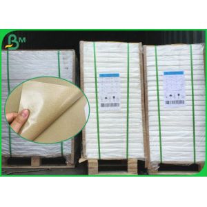 China 10G/ 12G PE Coated Glossy Paper Waterproof Brown Kraft Paper Coils 700MM 1000MM on sale