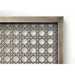 Resistant Corrosion 0.8mm Architectural Wire Mesh For Furniture Cabinet Door